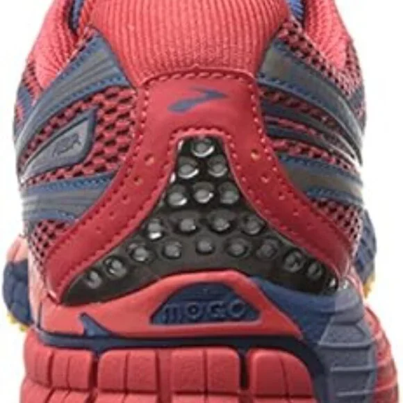 Brooks Red and Yellow Athletic Shoes with Cushioned Midsole - Picture 3 of 8